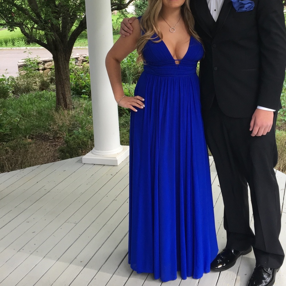 Jovani caged back gown